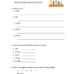 Writing Numbers In Words Thousands Worksheets - Number Concept up to Ten-Thousands worksheet - Worksheets Library