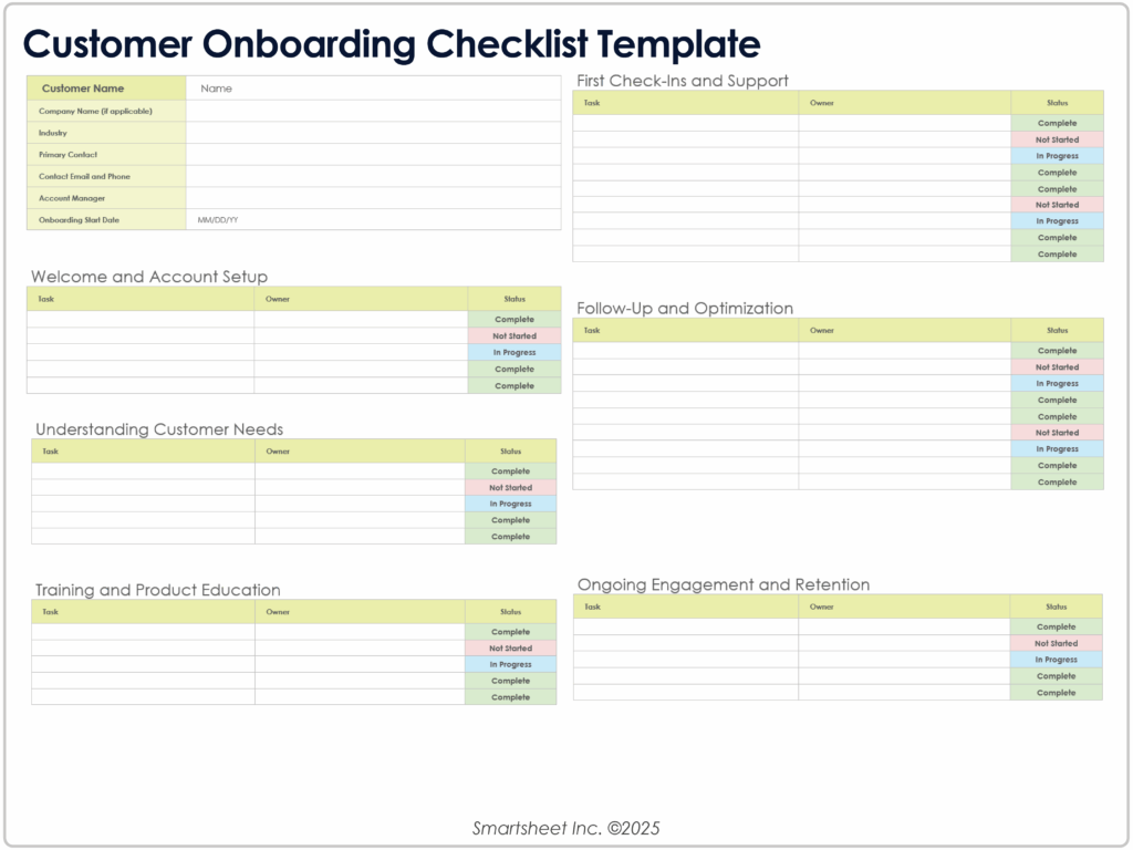 Yes No Checklist Template Word - free onboarding checklists and templates